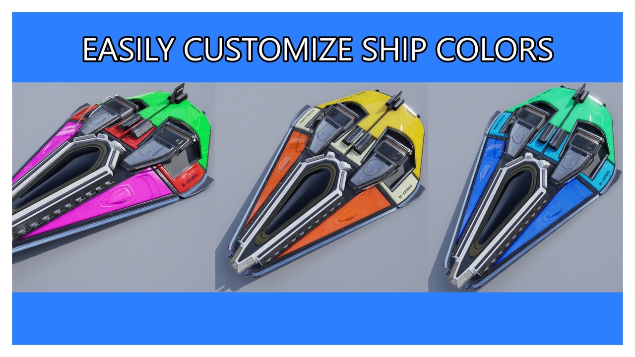 الوسائط 1 للقائمة Scifi Spaceship