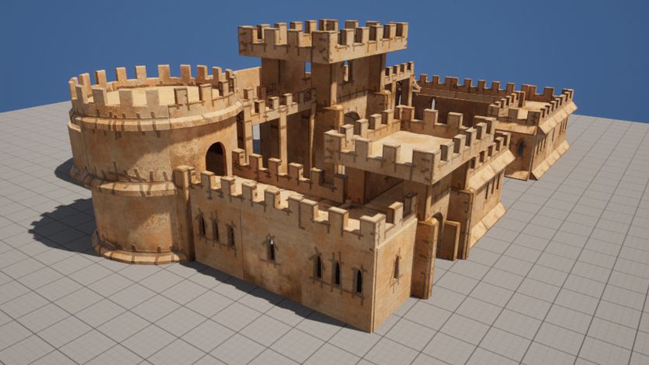 Media 1 for listing Cardboard Fort – Stylized Modular Environment Kit (Game-Ready)