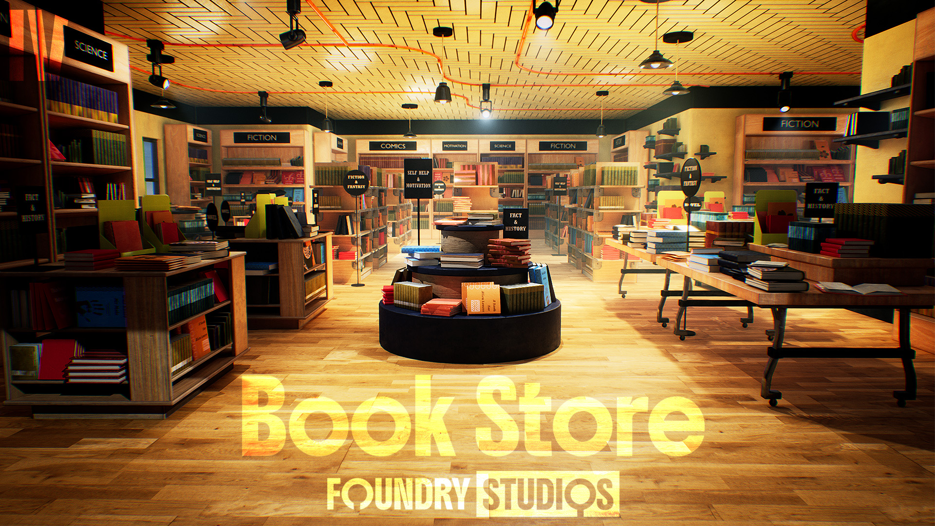 Book Store 3d Environment Pack | Fab