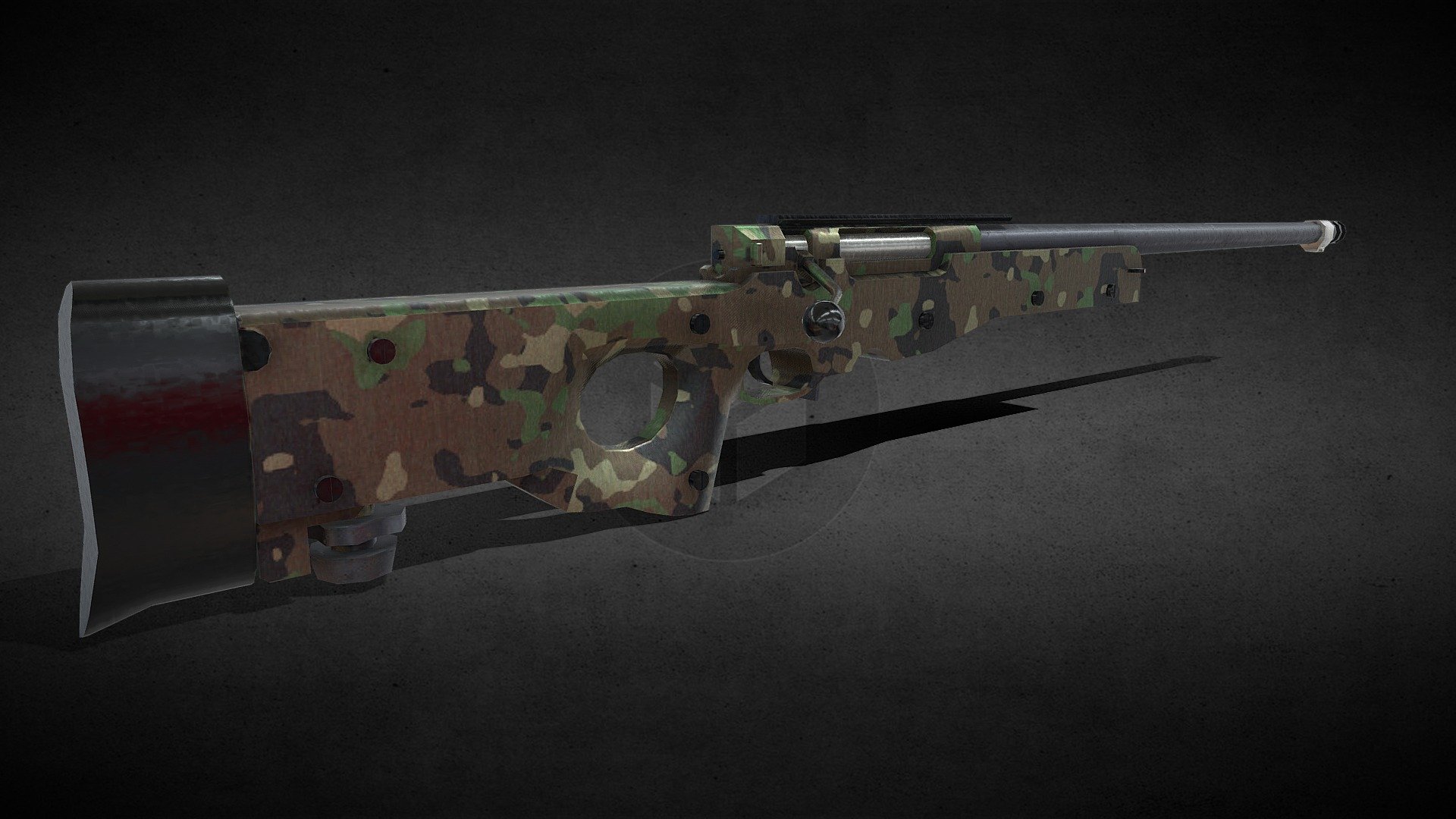 Game-Ready Sniper Rifle (Low Poly AWM Style) | Fab