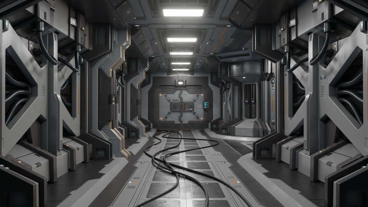 Modular Sci-Fi Corridor | Fab