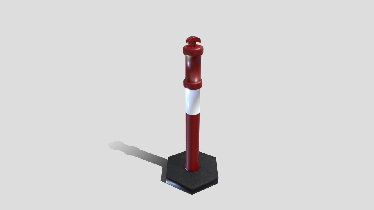 Media 1 for listing Road Safety Pole – Low Poly Traffic Delineator