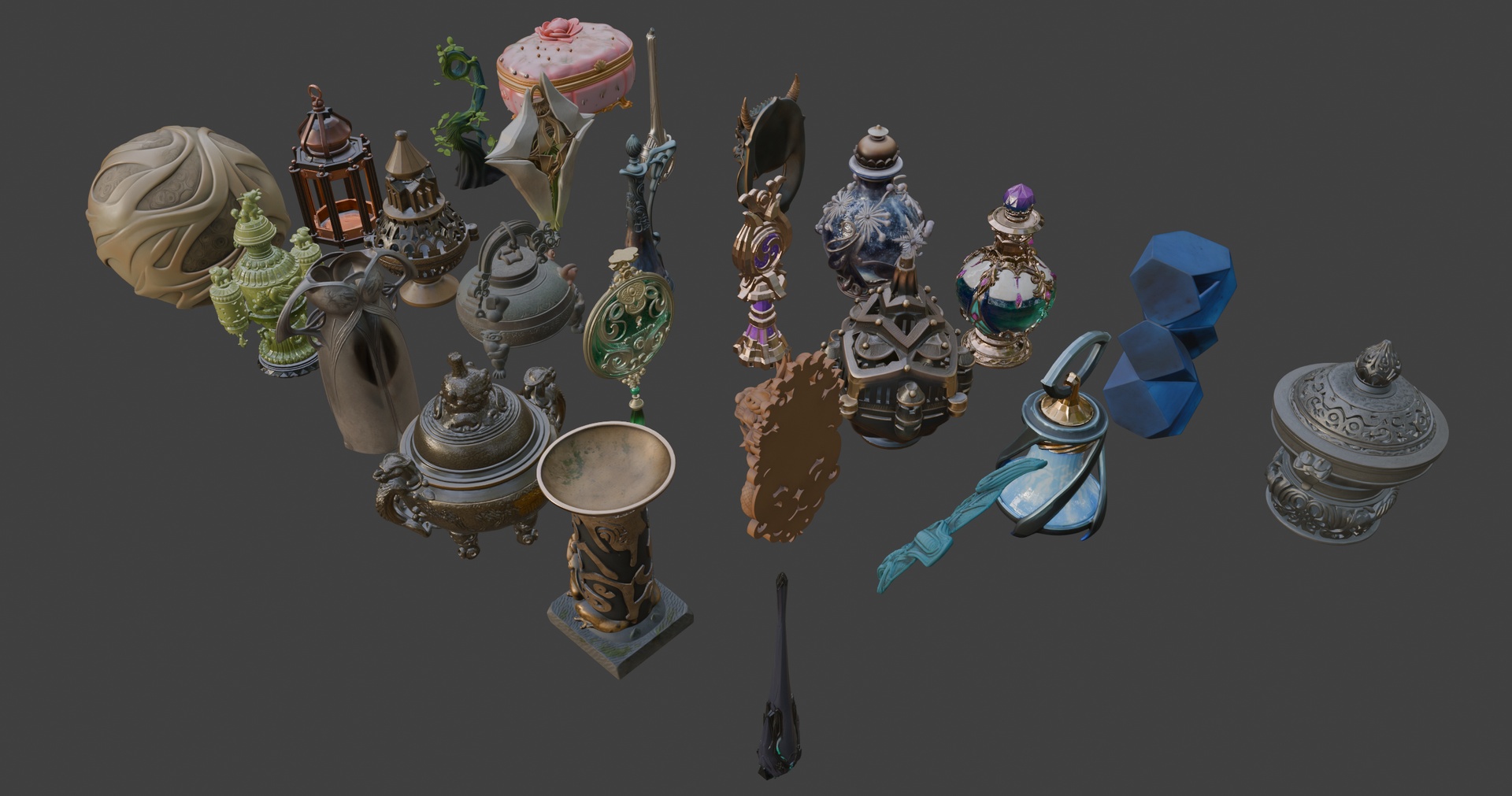 Media 1 for listing Medieval Fantasy Objects Pack 2🏺