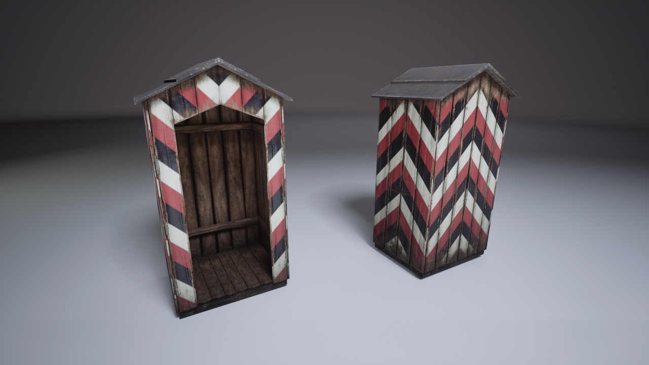 Media 1 for listing Vintage Striped German Guard Booth