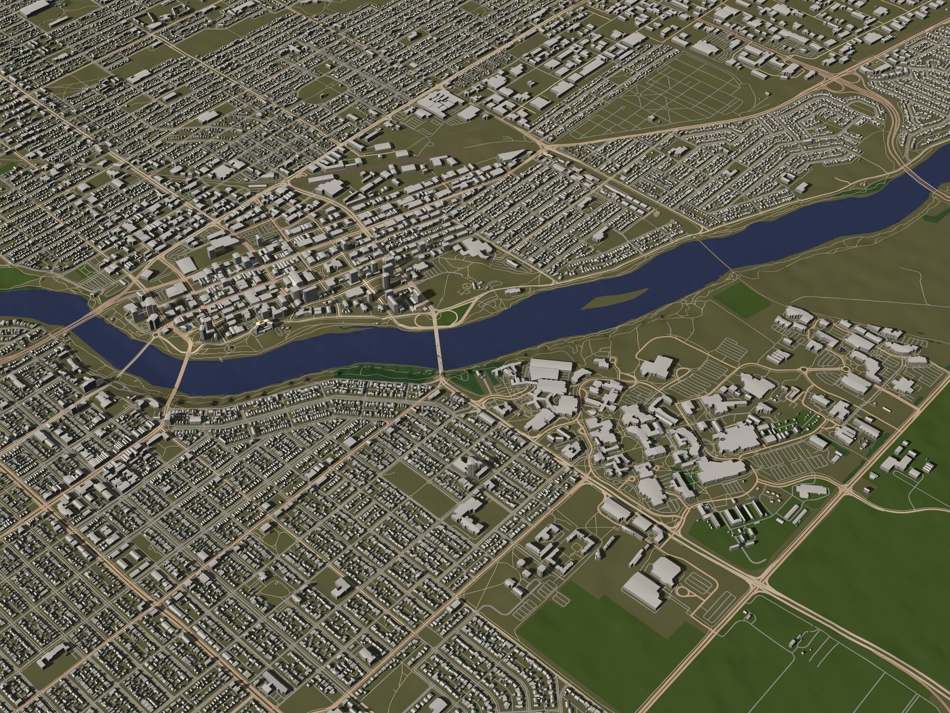 Media 1 for listing Saskatoon Saskatchewan Canada in 20 km x 20 km - city and urban