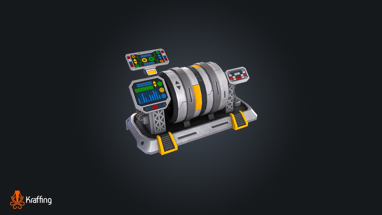 Media 1 for listing SCI-FI Generator V1 – Futuristic Energy – Game Ready PBR