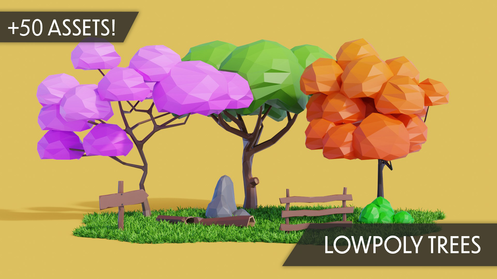 Low Poly Trees Pack Lite – Free Stylized Nature & Environment Assets | Fab