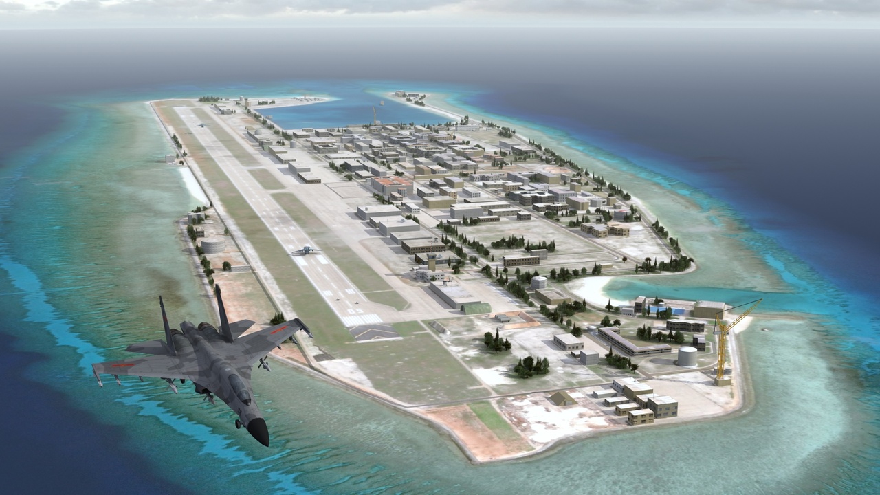 Media 1 for listing South China Sea Island Airbase Game Ready 3D Asset