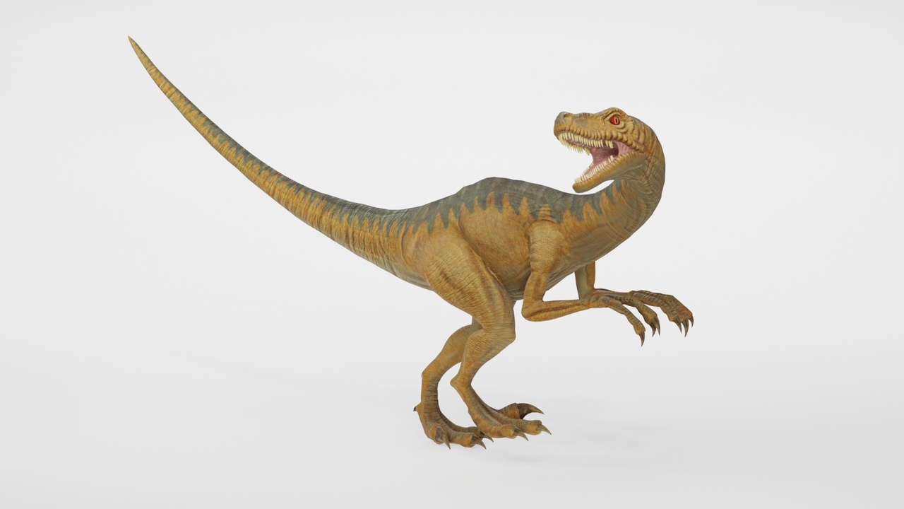 Media 1 for listing Realistic Prehistoric Velociraptor Dinosaur