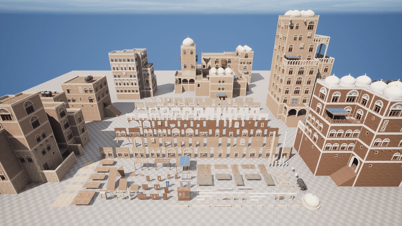 Media 1 for listing Desert Modular City Kit – Adobe Architecture