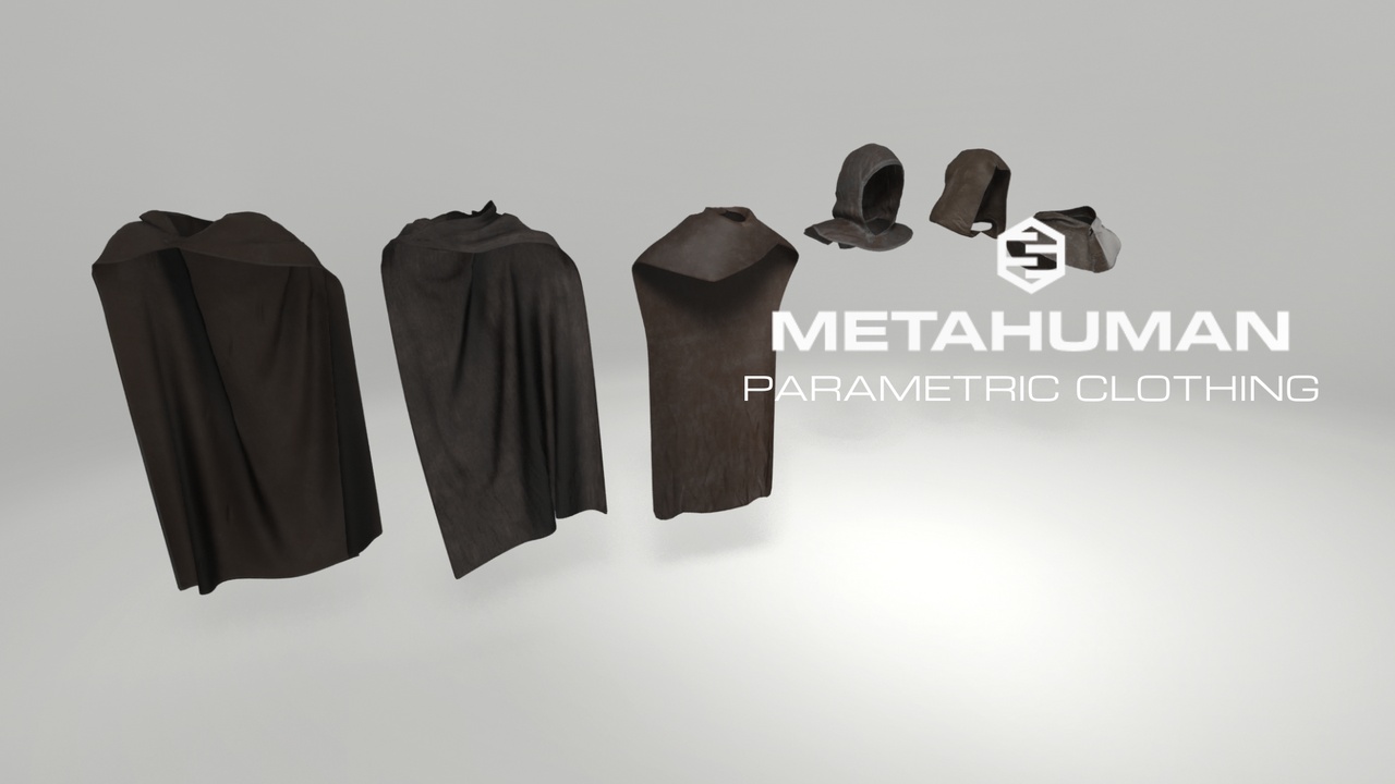 Media 1 for listing Medieval Fantasy Hood and Cape– MetaHuman Pack