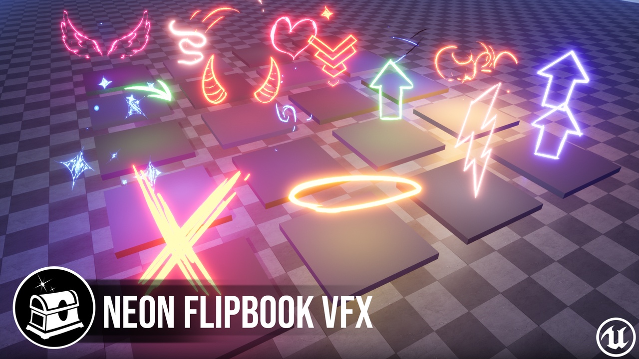 Neon Flipbook VFX | Fab