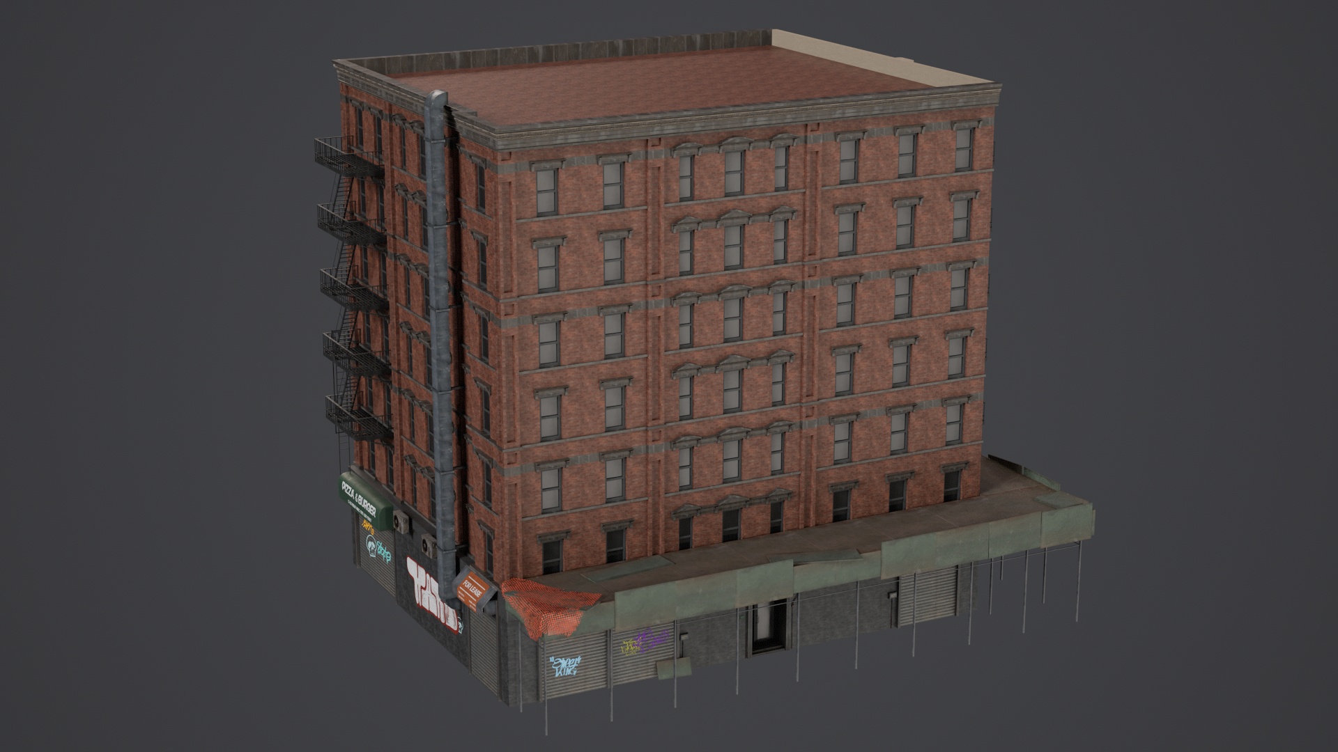 Game Ready Apartment Buildings 01 | Fab