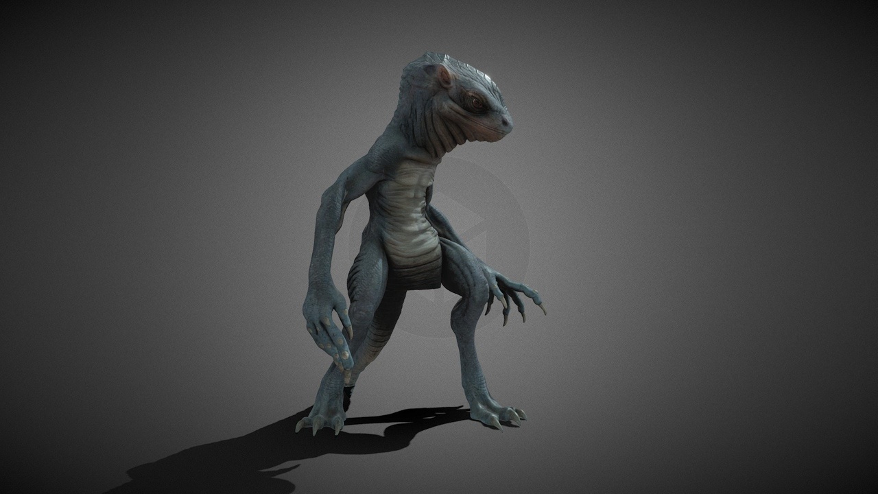 Media 1 for listing Alien Reptilian | VFX Character | Rigged