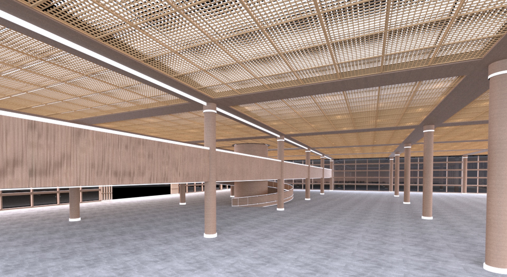 Media 1 for listing Modern Commercial Interior Atrium and Warehouse Interior Low-Poly