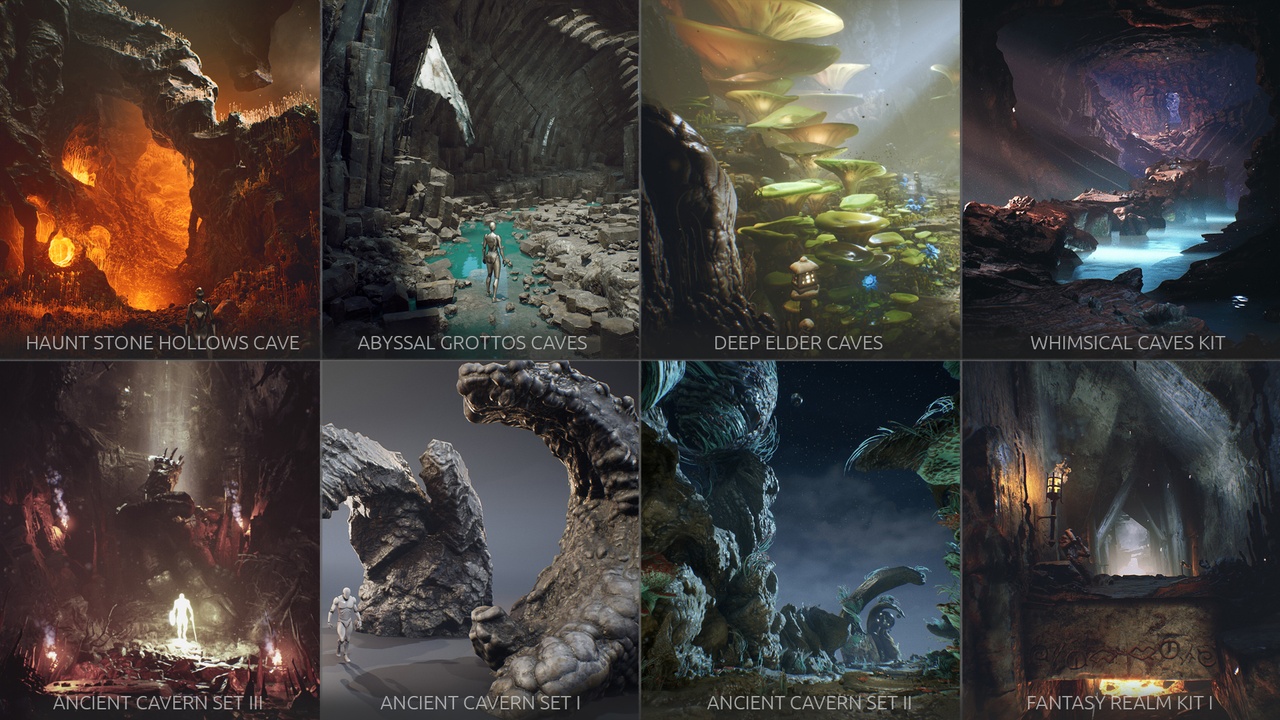 Media 1 for listing Ancient Fantasy Caves - Mega Bundle 8in1