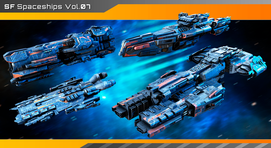 Spaceship Pack 7 | Fab