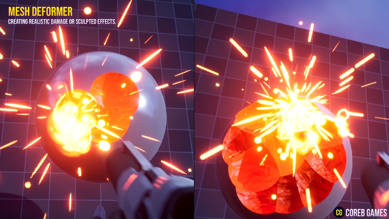 Media 1 for listing Mesh Deformer – Real-Time Collision-Based Mesh Sculpting System