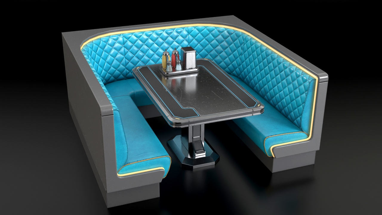 Media 1 for listing Sci-Fi Diner Booth 1