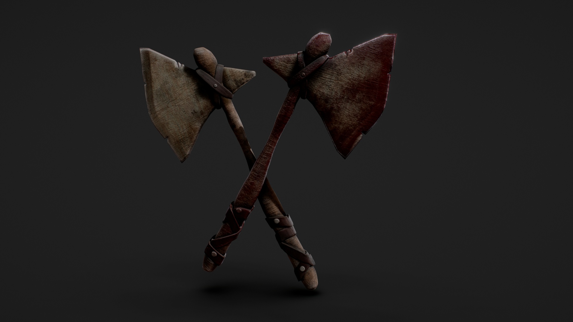 Media 1 for listing Crafted Wooden Axe - With Bloody Variant