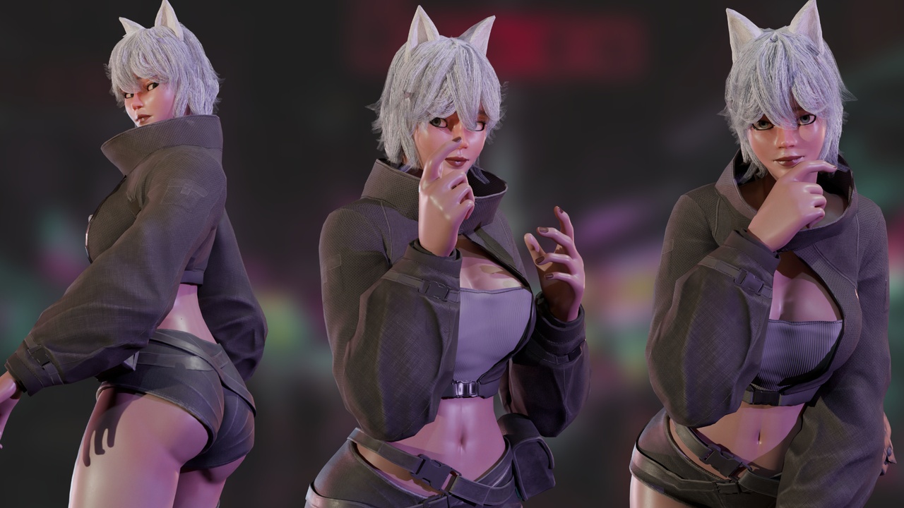 Media 1 for listing Catgirl techwear