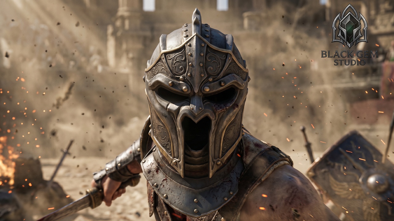 Media 1 for listing Forsaken Abyss Knight Helmet for Dark Fantasy Metahuman Characters