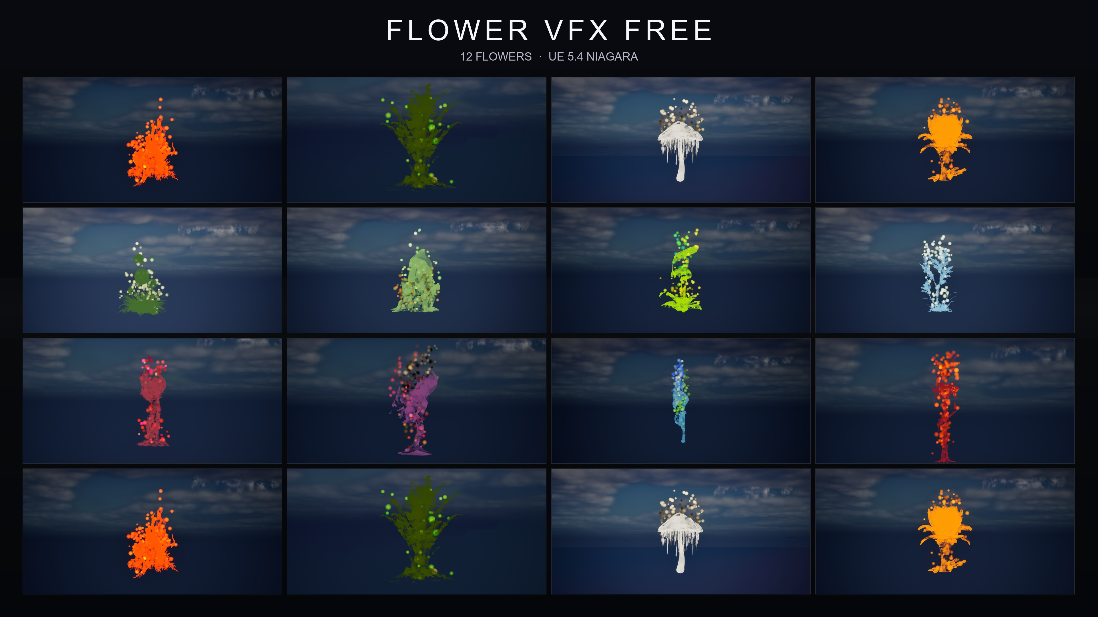 Fantasy Flower VFX — Free Sampler | Fab