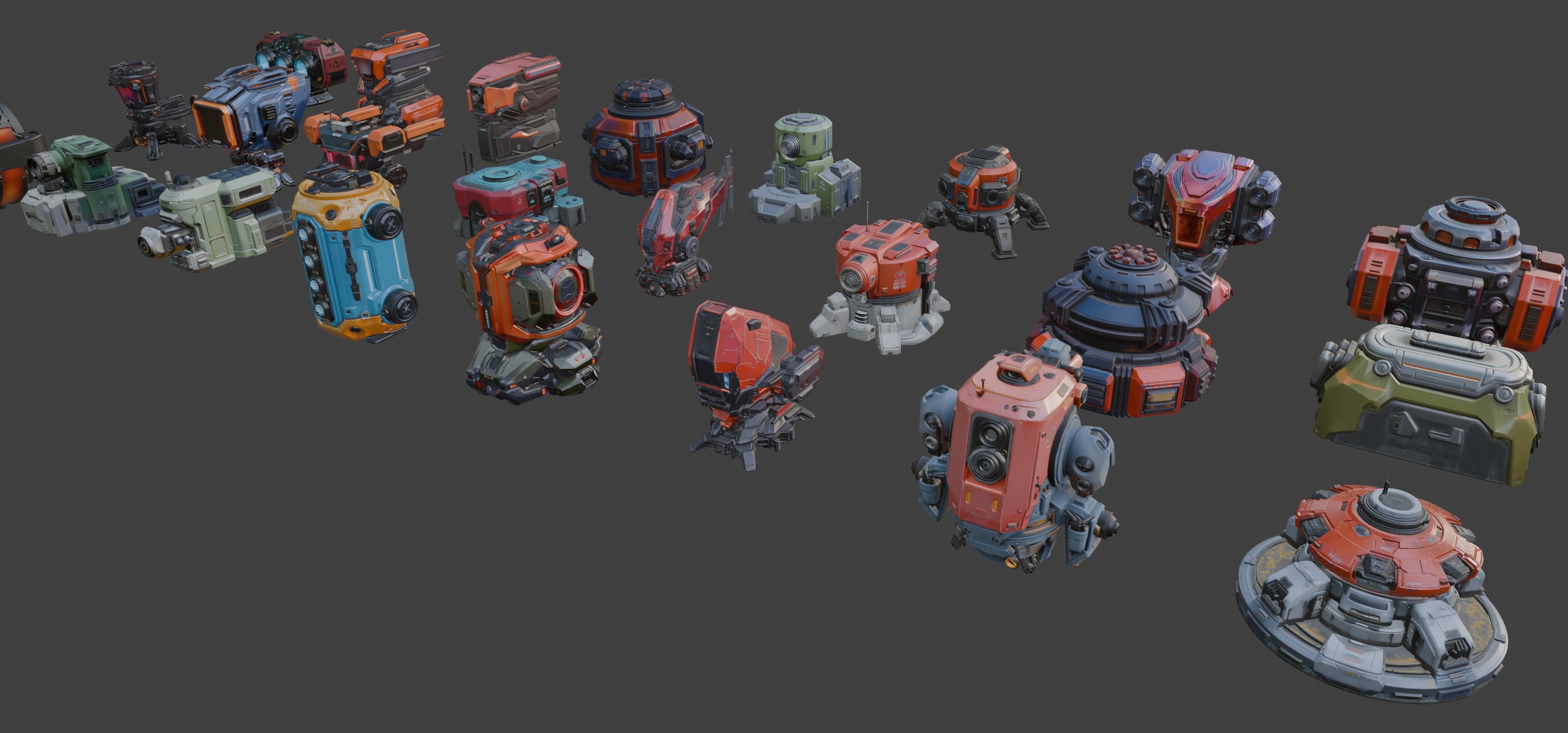 Media 1 for listing Stylized Sci-Fi Props Set 2