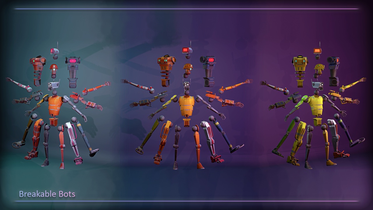 Media 1 for listing Breakable robots pack