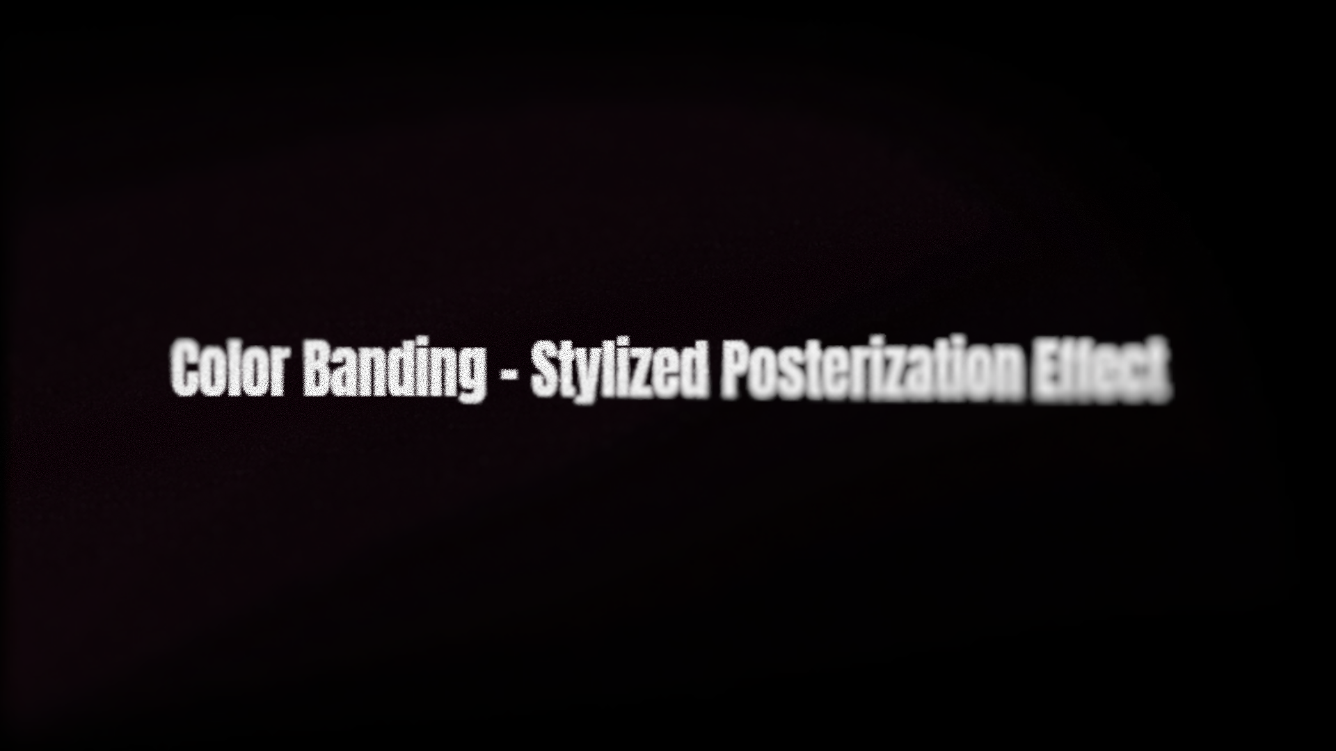 Posterization Effect - Color Banding | Fab