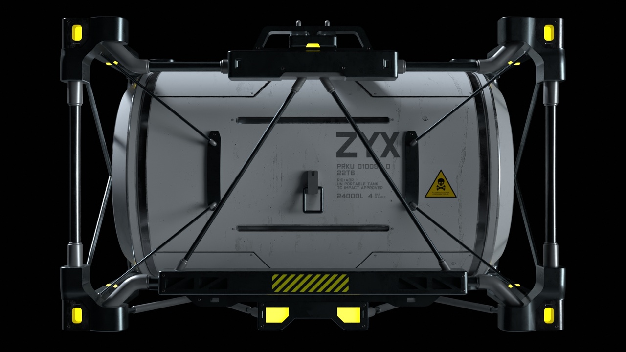 Media 1 for listing Scifi Oil Tank Container