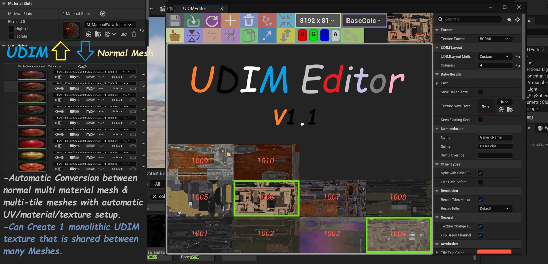 Media 1 for listing UDIM Editor