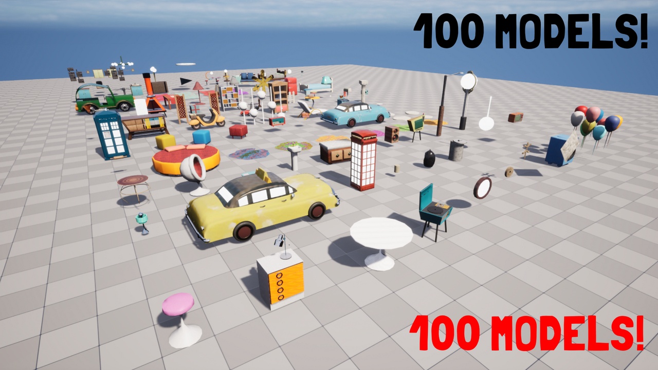 Media 1 for listing Atomic 60's Model Pack (Assets From 'We Heist Too')