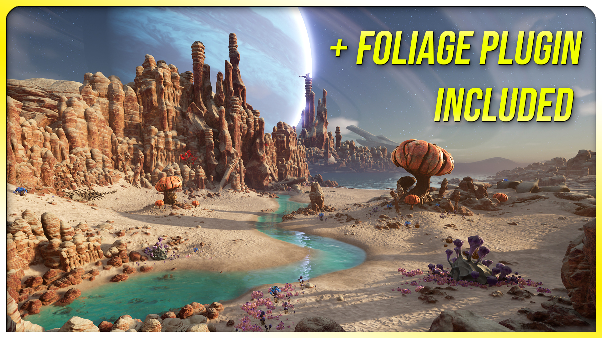 Alien Fantasy Desert Beach Environment | Fab