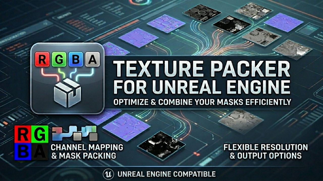 Media 1 for listing Texture Packer - RGBA Channel Combiner