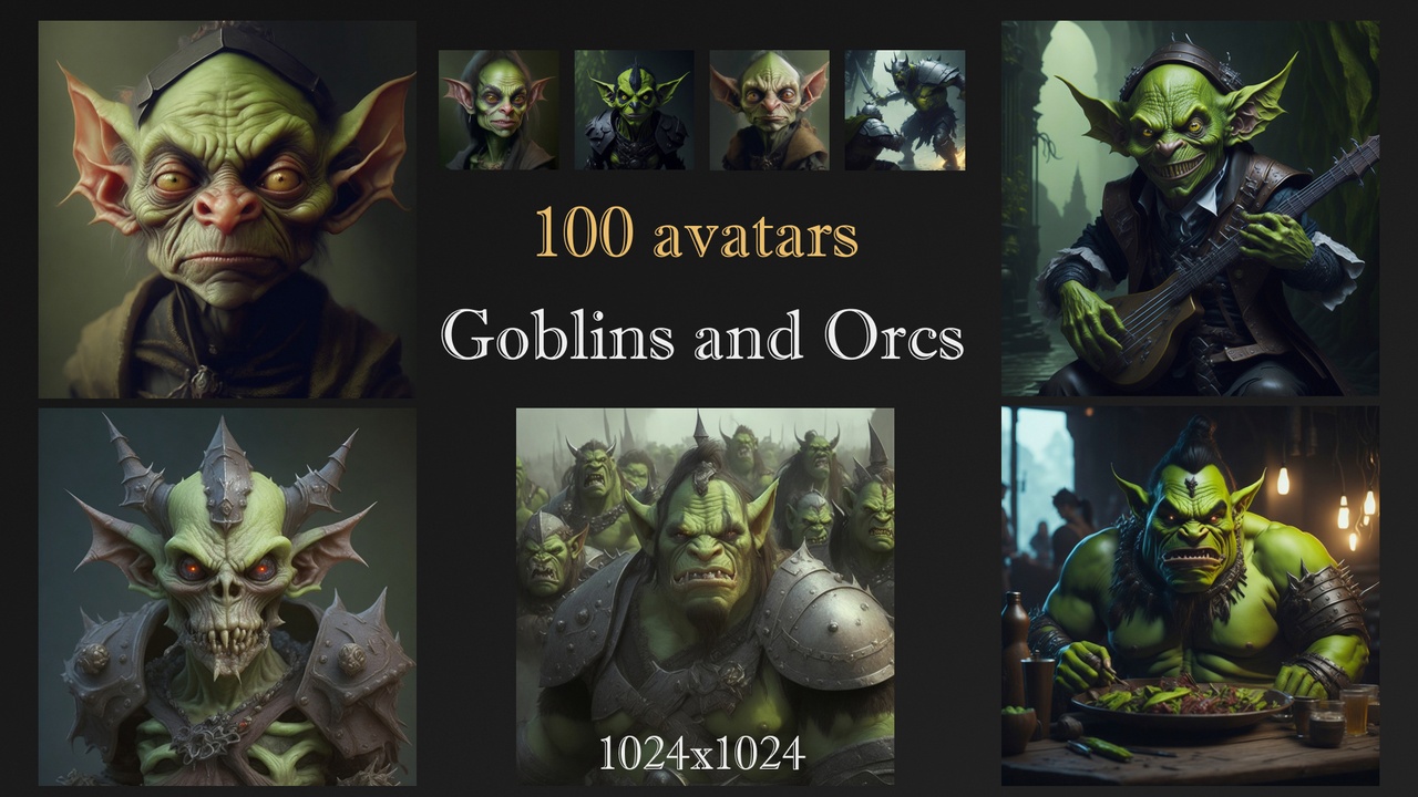 出品100 Goblins and Orcs avatarsのメディア1