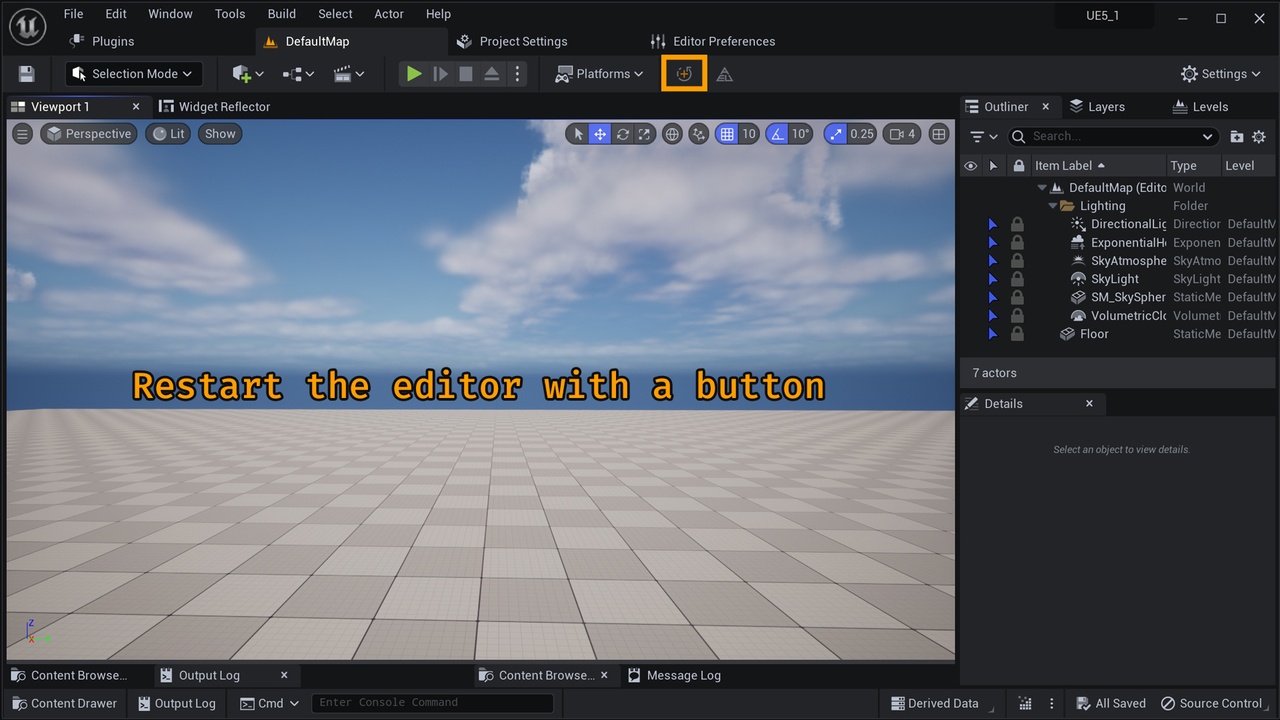 Media 1 for listing Advanced Restart Editor