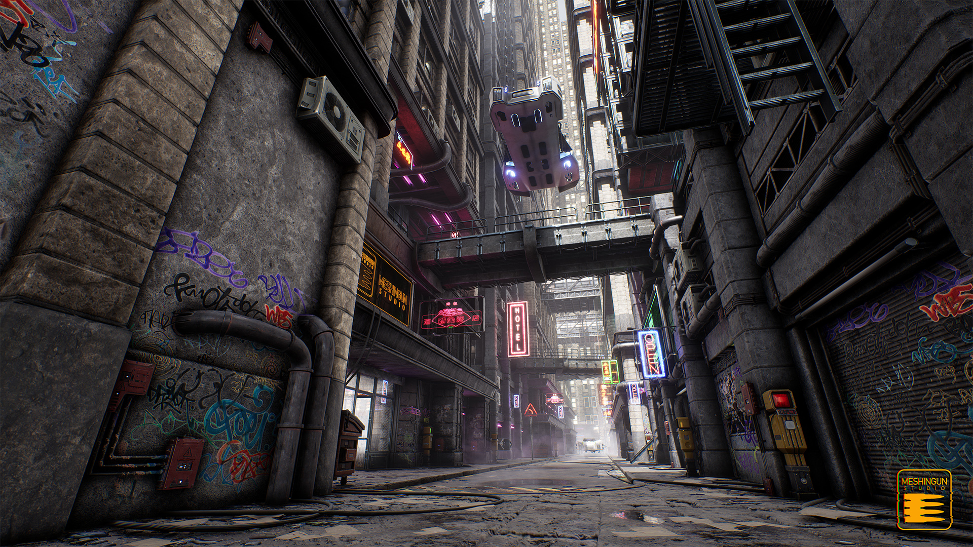 Cyber-Town Pack | Fab