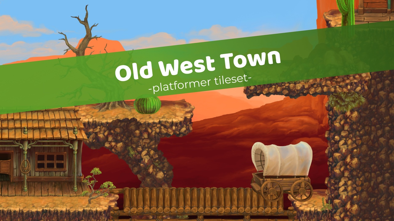 Media 1 for listing Old West Town - Platformer Tileset