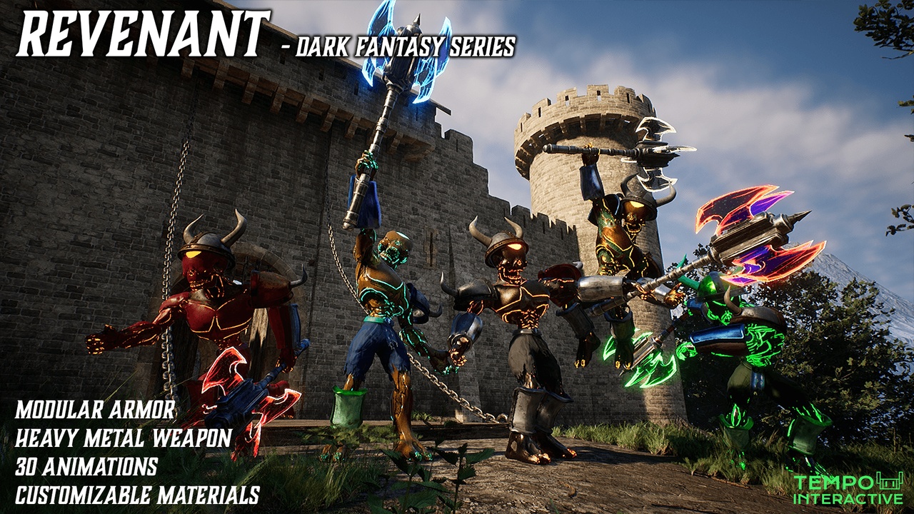Media 1 for listing Skull Soldier Revenant Demon - Dark Fantasy