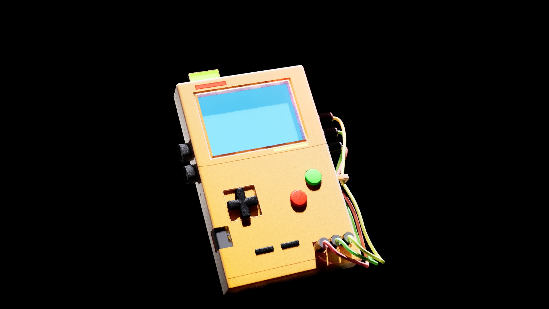 Media 1 for listing Stylized Retro Handheld Device – Game Console / Tech Gadget