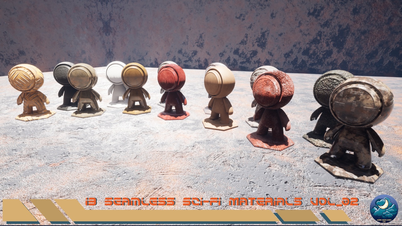 Media 1 for listing 13 Seamless Sci-Fi Materials Vol 02