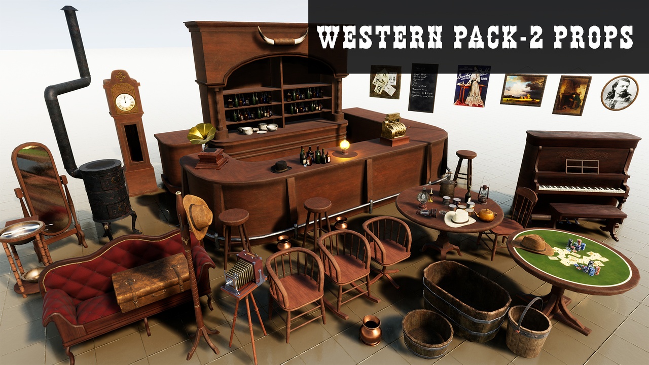 Media 1 for listing Western Pack-2 Props