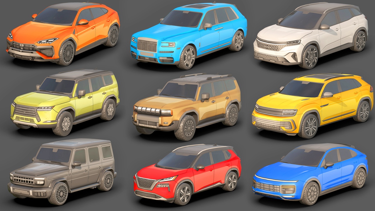 Media 1 for listing City Low Poly Cars Pack 2
