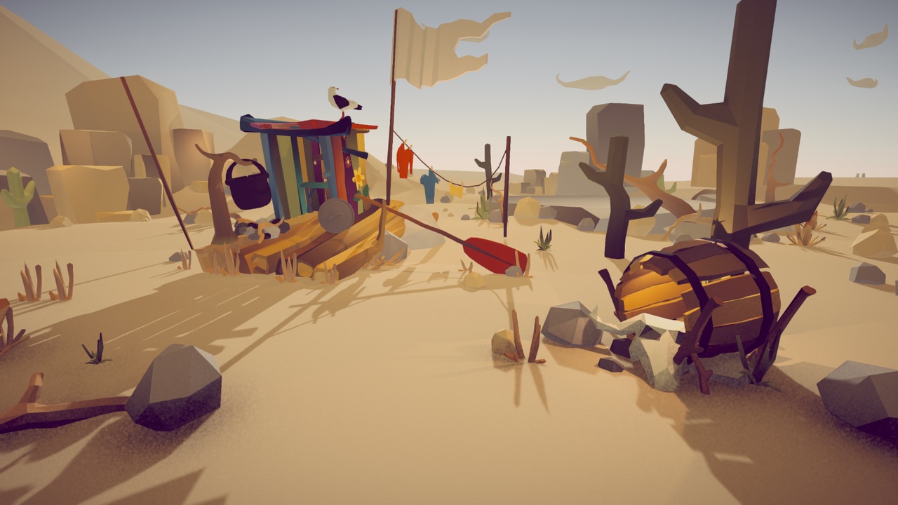 Media 1 for listing Free Low Poly - Raft on the desert