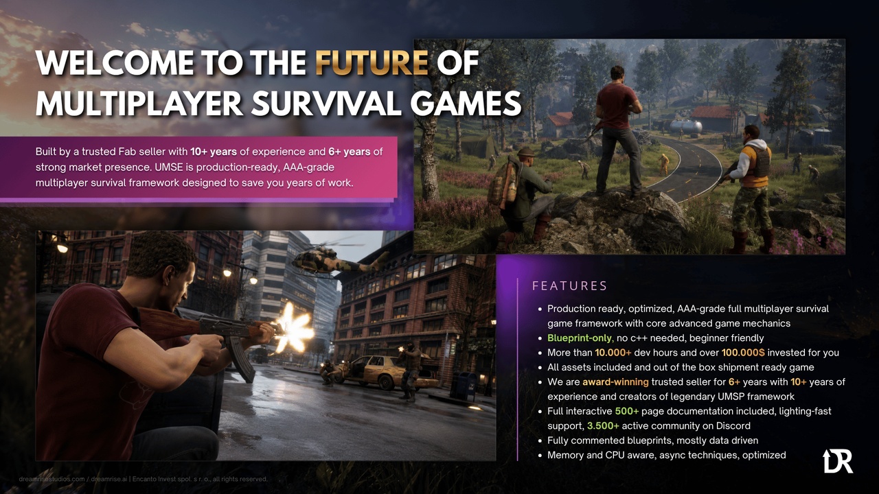 Media 1 for listing Ultimate Multiplayer Survival Engine | Complete production framework - UMSE