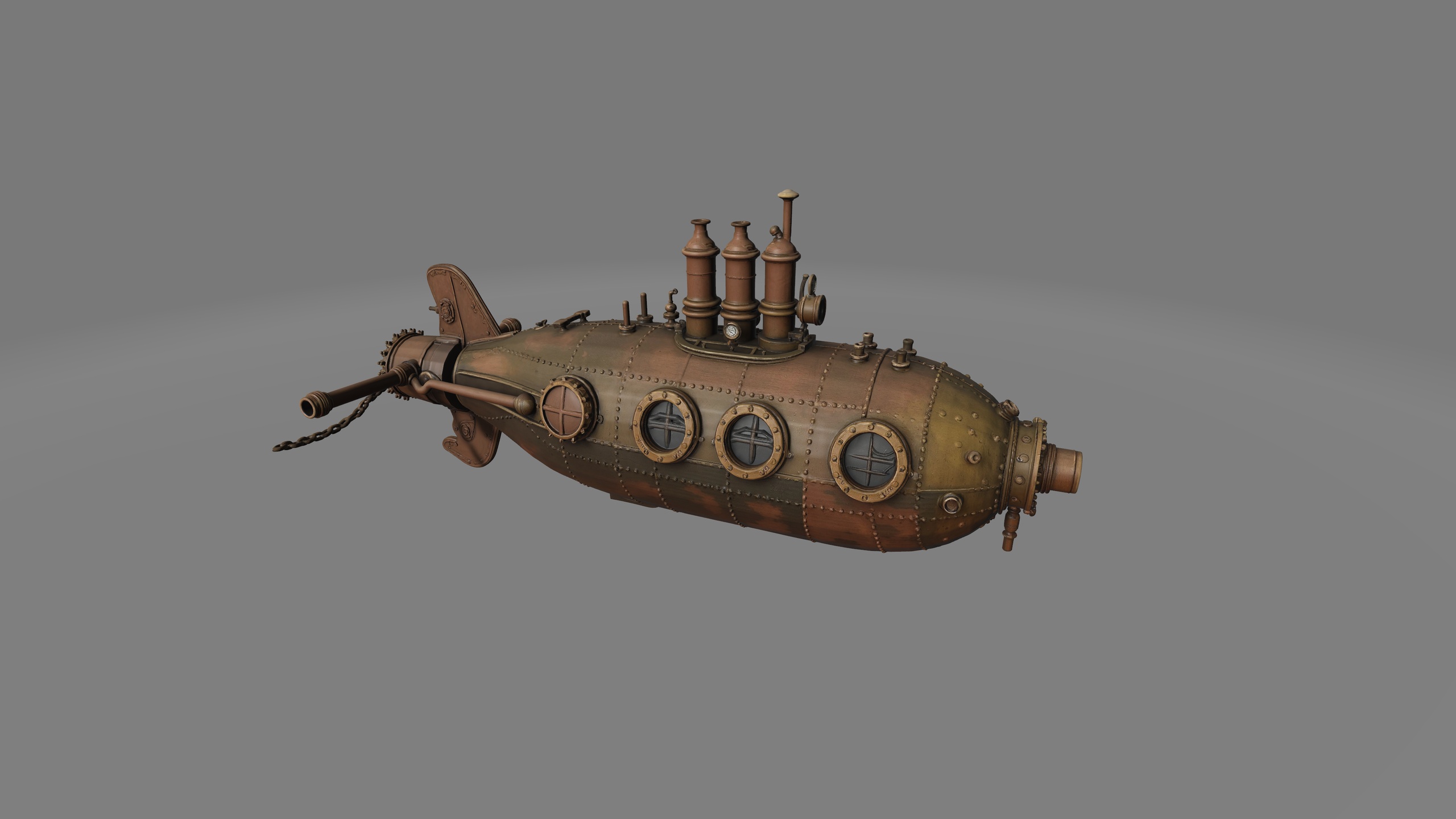 Media 1 for listing Steampunk Submarine