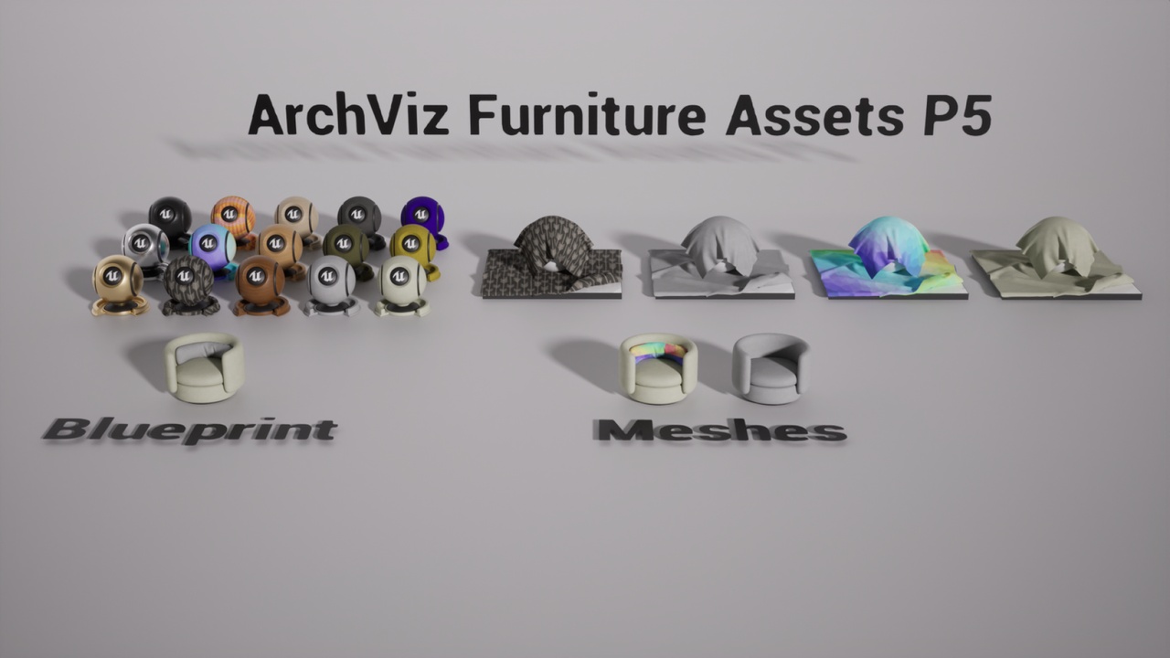 ArchViz Furniture Assets P5 | Fab