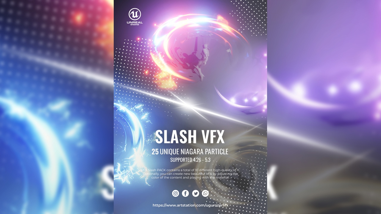 Media 1 for listing Slash & AOE Slash VFX - High Quality