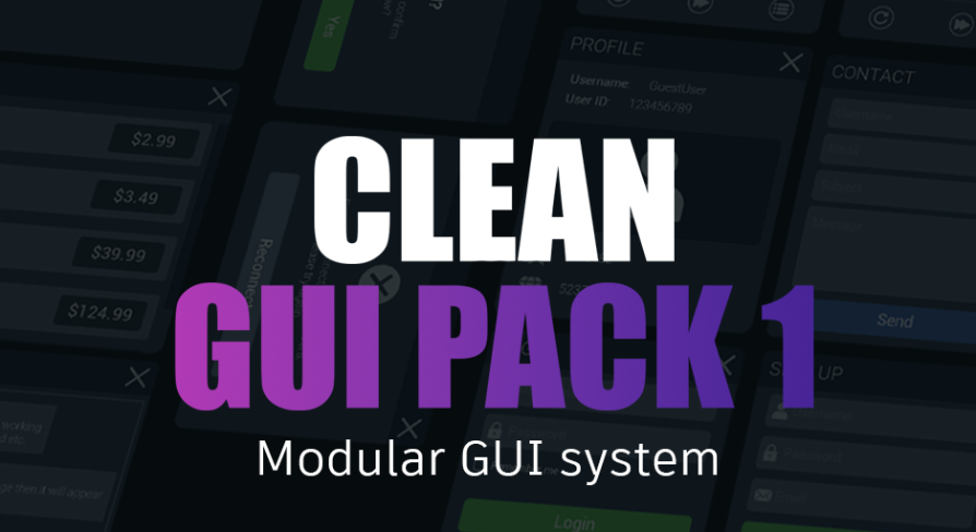Clean GUI Pack 1 | Fab